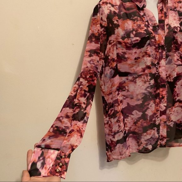 Robert Rodriguez Leslie Floral Popover Blouse Size Medium - Picture 6 of 11